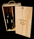 cajas de madera para vino con tapa modelo 1